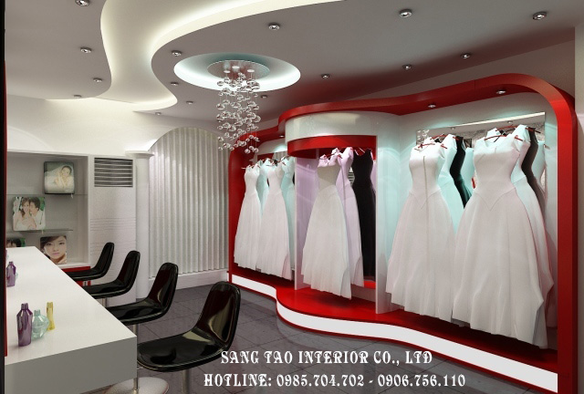 thiết kế thi công showroom áo cưới